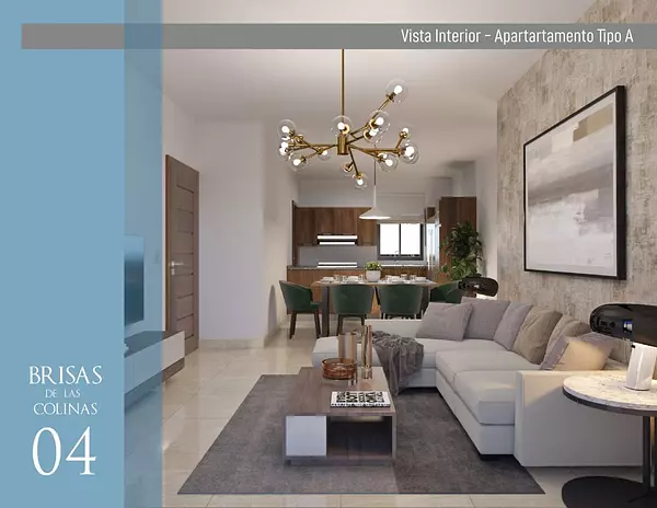 apartamentos - Apartamento en ventas en el proyecto Brisas de las Colinas 4, Santo Domingo 3