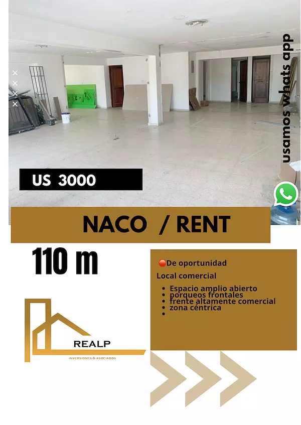 oficinas y locales comerciales - Local amplio y abierto en Naco 1