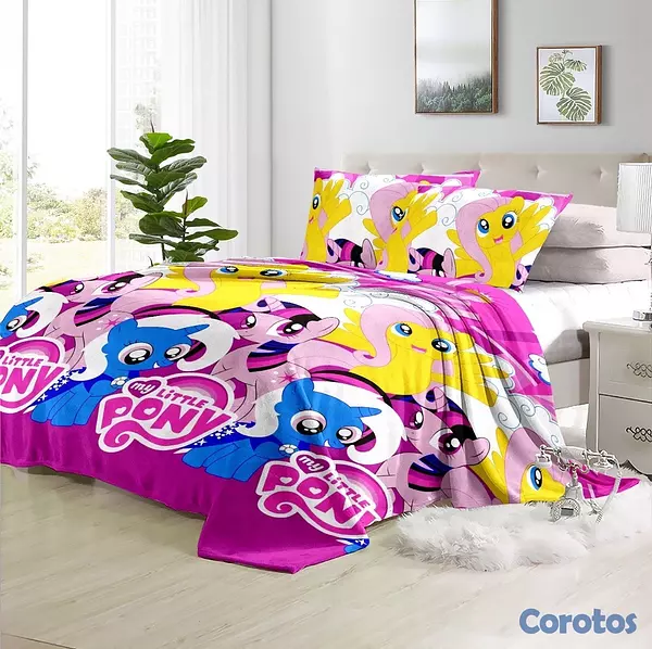muebles y colchones - juego de frisas suave 3 piezas para cama de 60 12