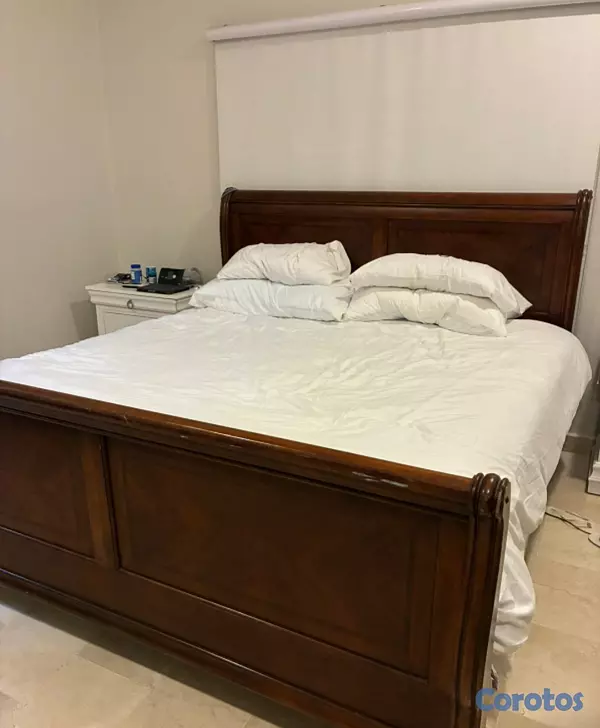 muebles y colchones - Cama completa colchón  y basé  King size  colchón  2