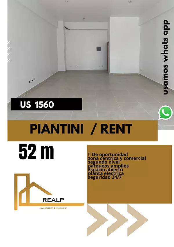 oficinas y locales comerciales - Local Piantini 52 metros 1