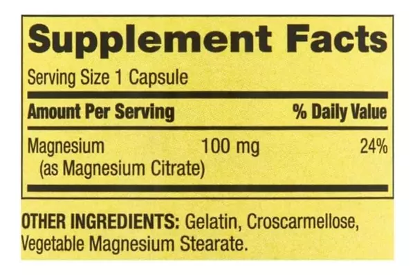 Salud y Equipamiento Médico - Citrato De Magnesio 100 Mg - Unida - Unidad A $2009 2