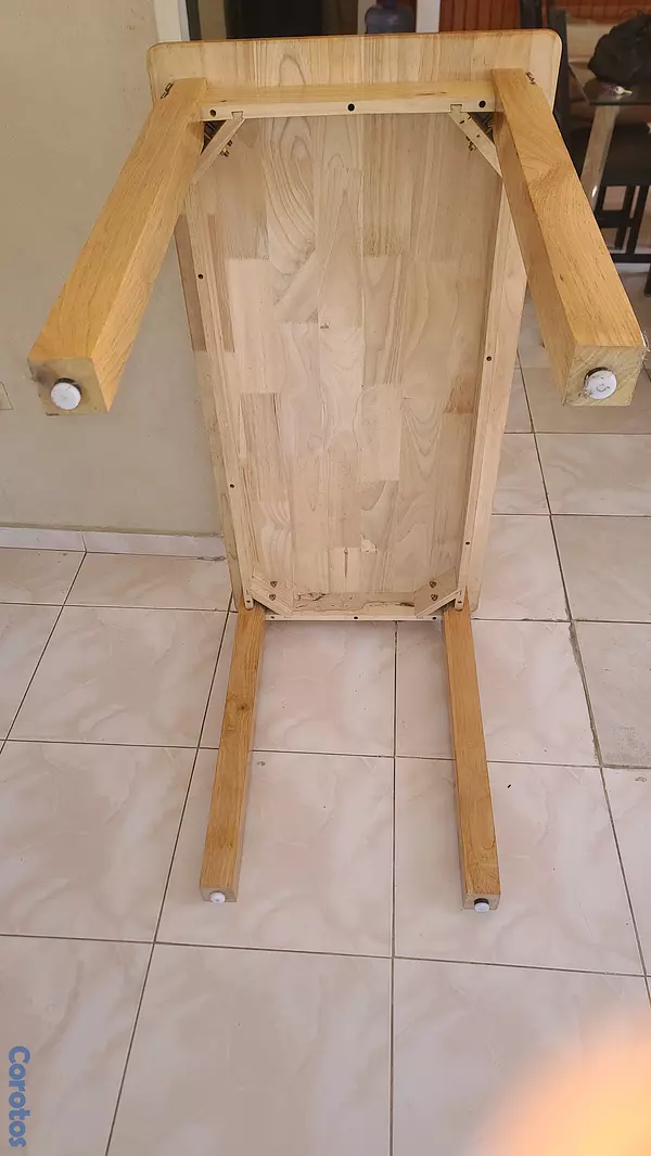 muebles y colchones - Mesa comedor madera 9