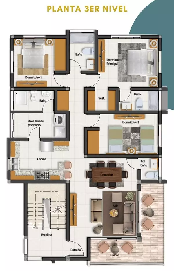 apartamentos - RESIDENCIAL SAELI I, PRADO ORIENTAL, AUTOPISTA DE SAN ISIDRO, SANTO DOMINGO ESTE 8