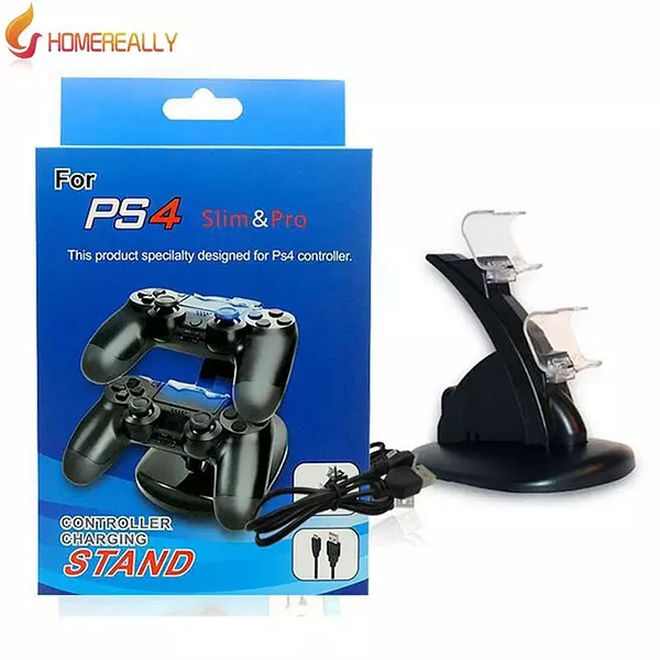 consolas y videojuegos - Base Cargador Ps4 Doble Tp4002  Dualshock playstation 4 5