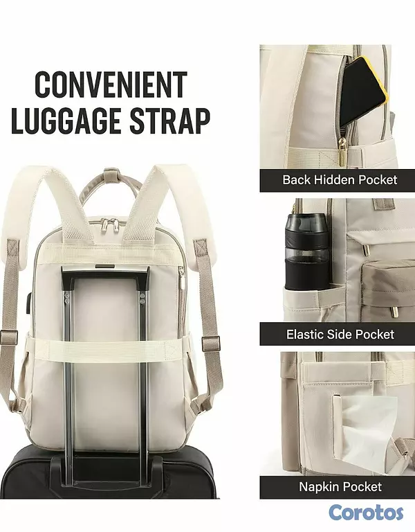 carteras y maletas - Mochila para estudiantes, viajeros y mamis, calida 3