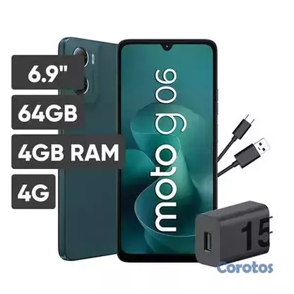 celulares y tabletas - Motorola Moto G06 128GB Almacenamiento + 4GB RAM + 1