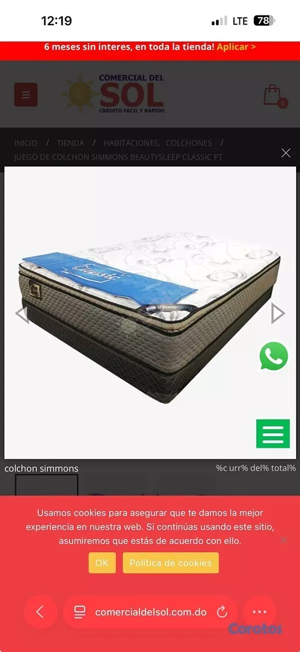 muebles y colchones -  Colchón King Size Simmons en Oferta 2