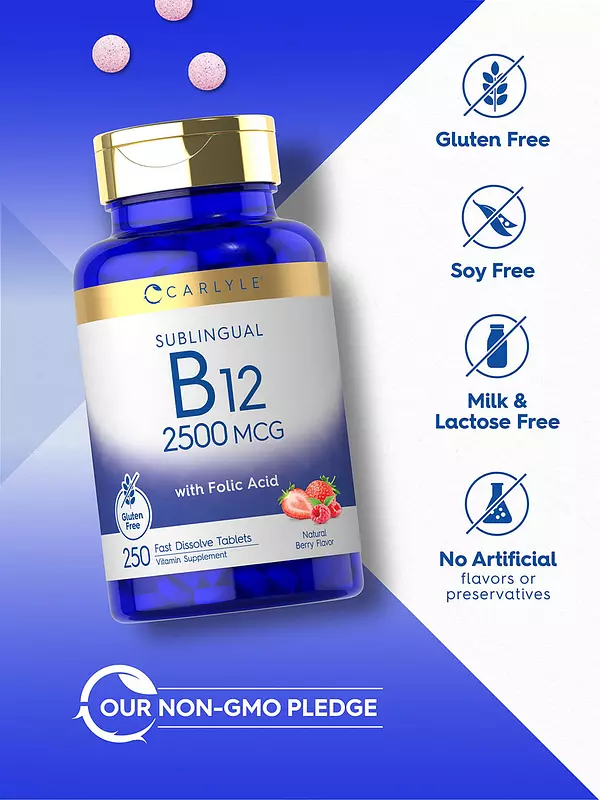 Salud y Equipamiento Médico - Vitamina B12 Sublingual 2500 Mcg-carlyle 4
