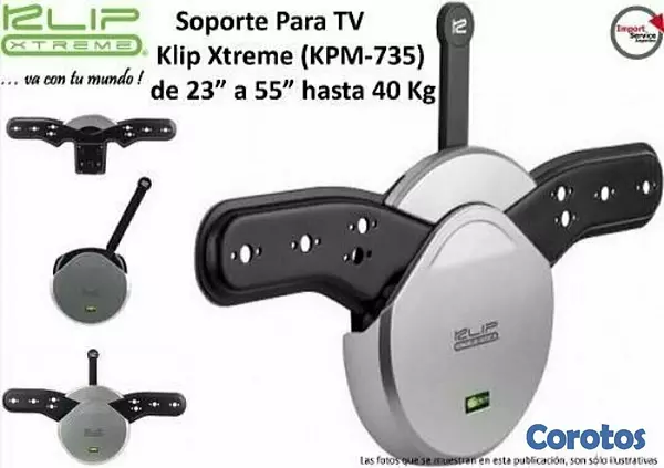 computadoras y laptops - Soporte ultradelgado (KPM-735)  PARA TV/MONITOR KLIPX 23 - 55pulgdas