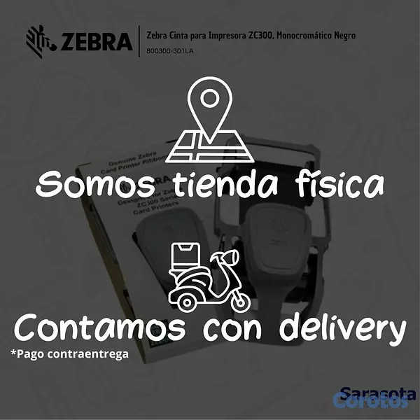 accesorios para electronica - Zebra Cinta Color YMCKO 800300-250LA 2
