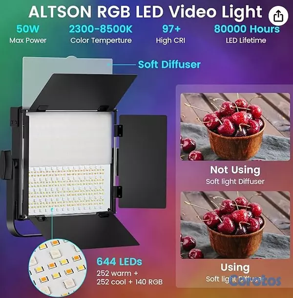 otros electronicos - Luces LED de Estudio Profesionales - Kit de Ilumin 2