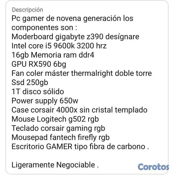 computadoras y laptops - Pc Gamer 9na generacion. 4