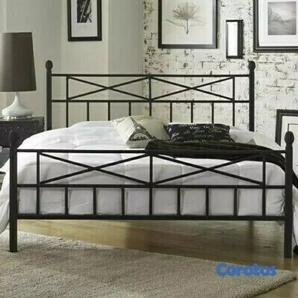 muebles y colchones - base de cama en hierro galvanizado 3