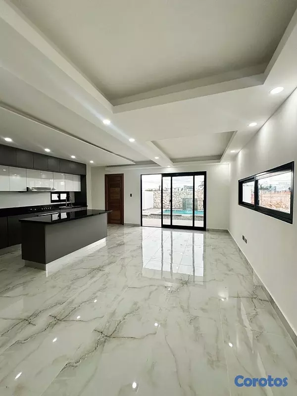 casas vacacionales y villas - venta de Villa en punta cana con piscina y 161mts de solar  9