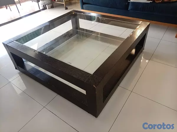 muebles y colchones - Mesa de centro cuadrada 3
