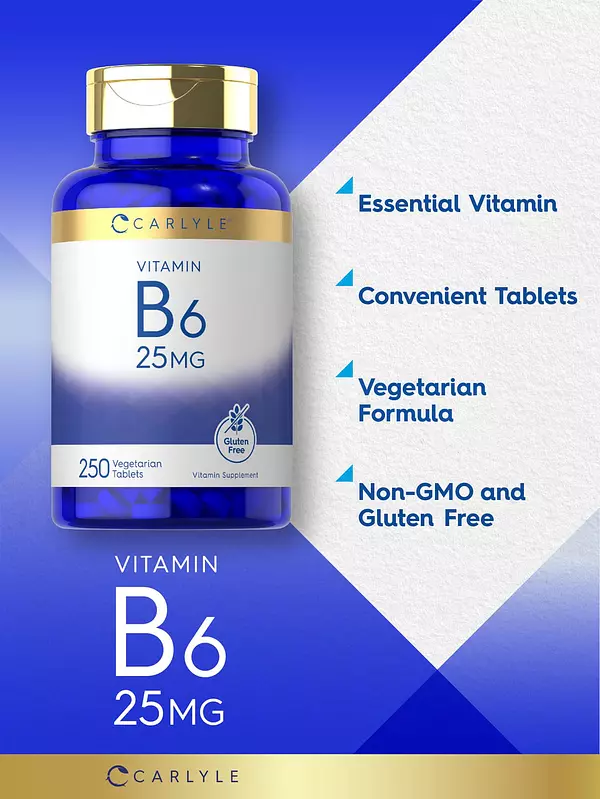 Salud y Equipamiento Médico - Vitamina B6 | 25mg | Carlyle 3