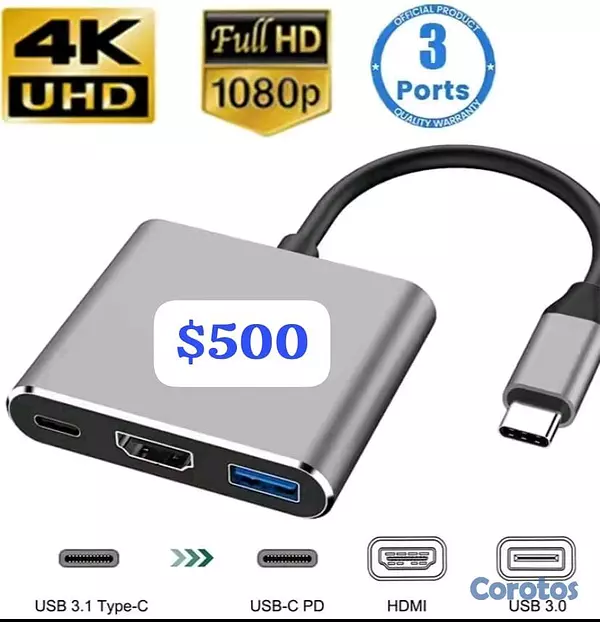 otros electronicos - Adaptador tipo c a hdmi versiones para nintendos switch  6