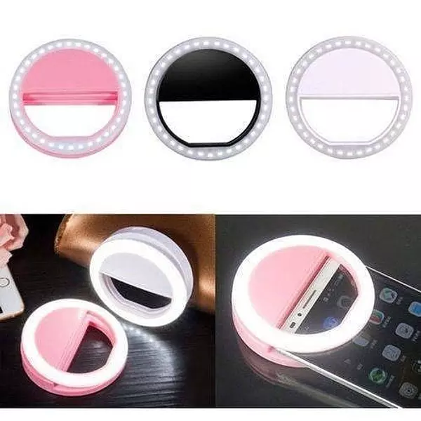 accesorios para electronica - Mini aro de luz para celular portatil selfie fotos 2