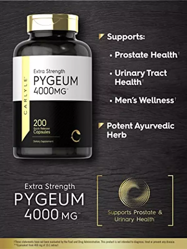 Salud y Equipamiento Médico - Pygeum Africanum Extracto De Alta Potencia Carlyle 3