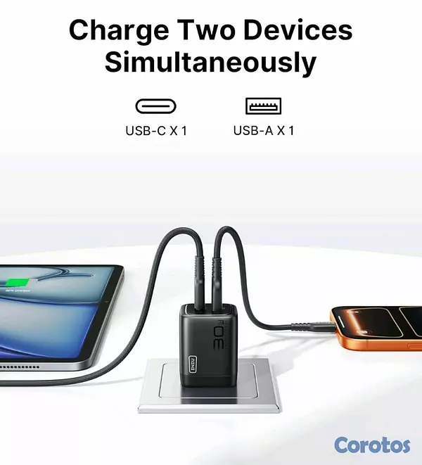 otros electronicos - Cargador 30w Tipo C para iPhone y Android  2
