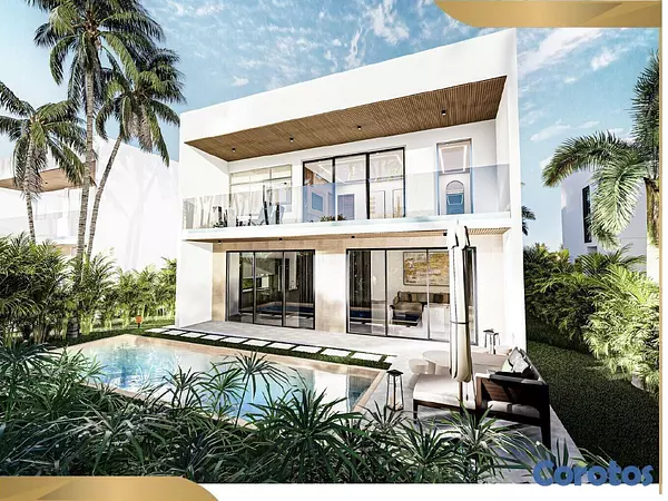 casas vacacionales y villas - PROYECTO DE VILLAS PLAYA NUEVA ROMANA  3