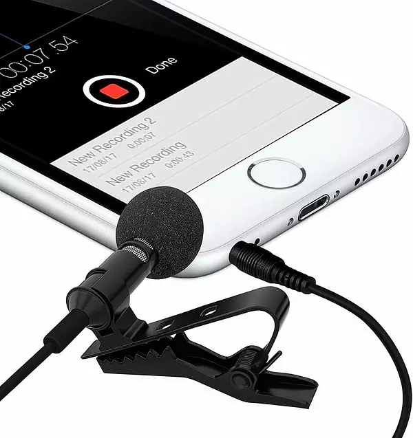accesorios para electronica - Microfono Solapa Profesional 3.5 Mm Lavalier clip CELULAR KARAOKE 3