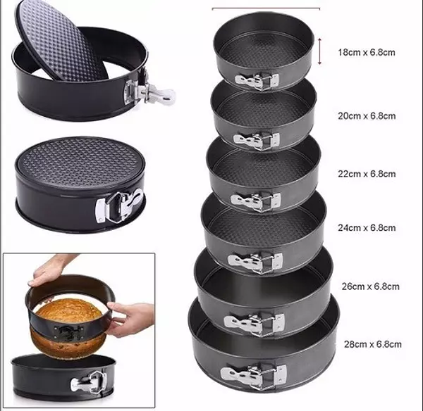 cocina - Set de Moldes desmontables para Bizcocho cake INCLUYE 6 PIEZAS / TAMAÑO 4