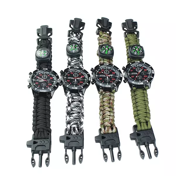 joyas, relojes y accesorios - Reloj deportivo indestructible supervivencia 6 en 1 tactico  2