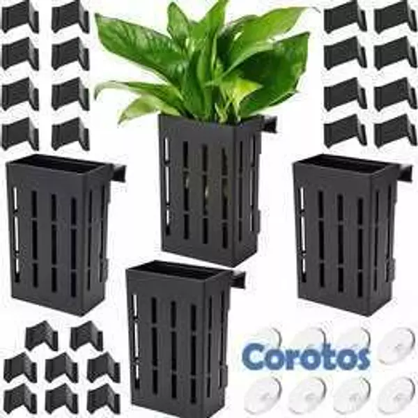 animales y mascotas - Set 4 Soportes para Plantas de Acuario – Decoració 1