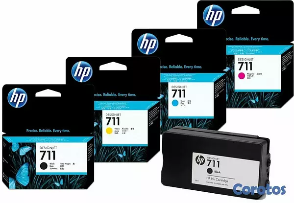 impresoras y scanners - CARTUCHO HP 711 TOTALMENTE ORIGINALES -EN TODOS LOS COLORES  PATA T120 T130 1