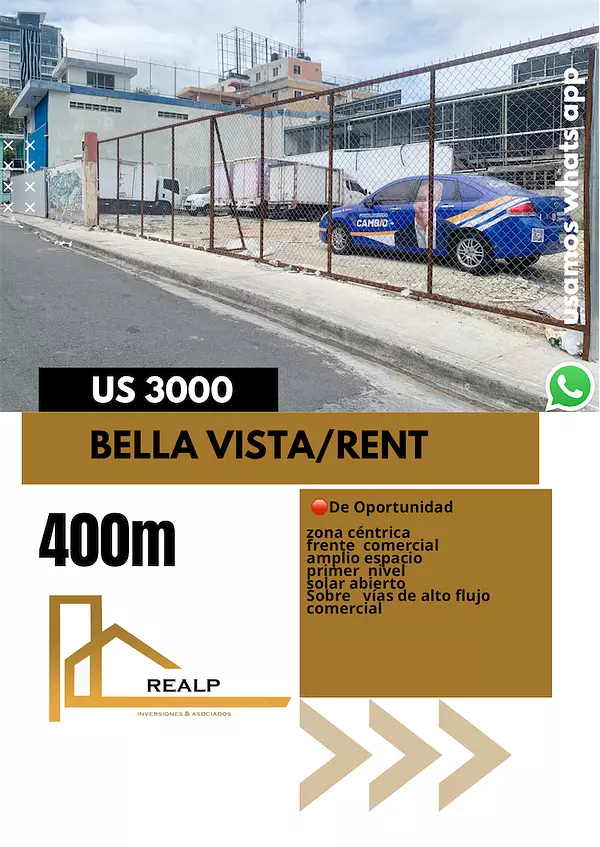 solares y terrenos - Solar comercial en bella vista  1