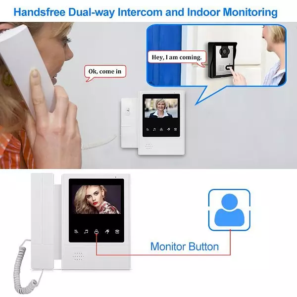 electrodomesticos - Videoportero de Teléfono 4.3"
Sistema de intercomunicación intercom 5