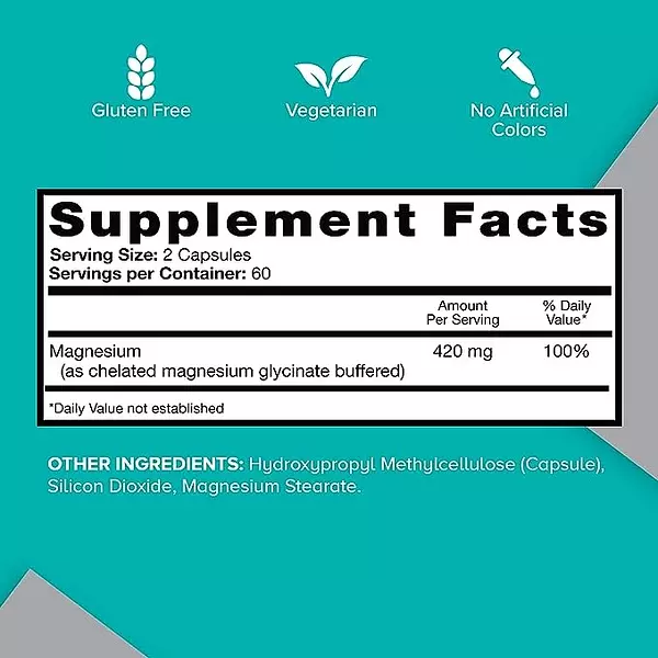 Salud y Equipamiento Médico - Magnesio 420 Mg - 120 Capsulas - U - Unidad A $1308 2