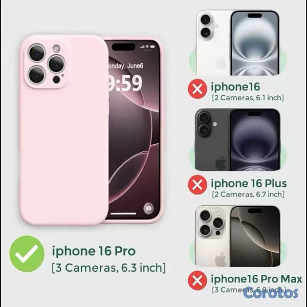 celulares y tabletas - Cover IPhone 16 Pro Max 8