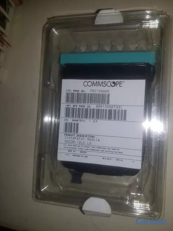 computadoras y laptops - MODULOS DE FIBRAS OPTICAS LINEA SYSTIMAX

Height	30.48 mm | 1.2 in
Width	91.44 m 3