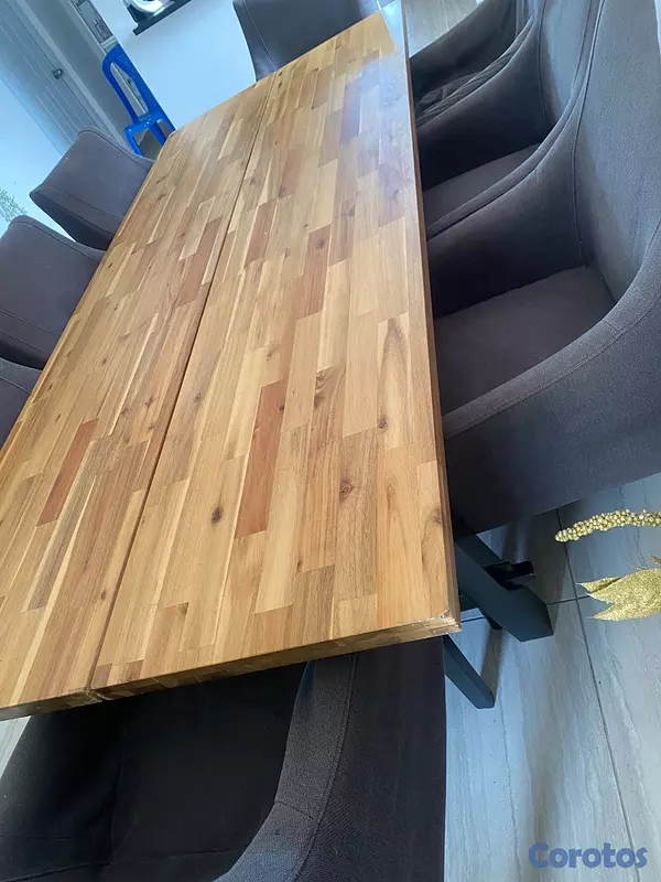 muebles y colchones - MESA DE COMEDOR MODERNA 8 SILLAS 20