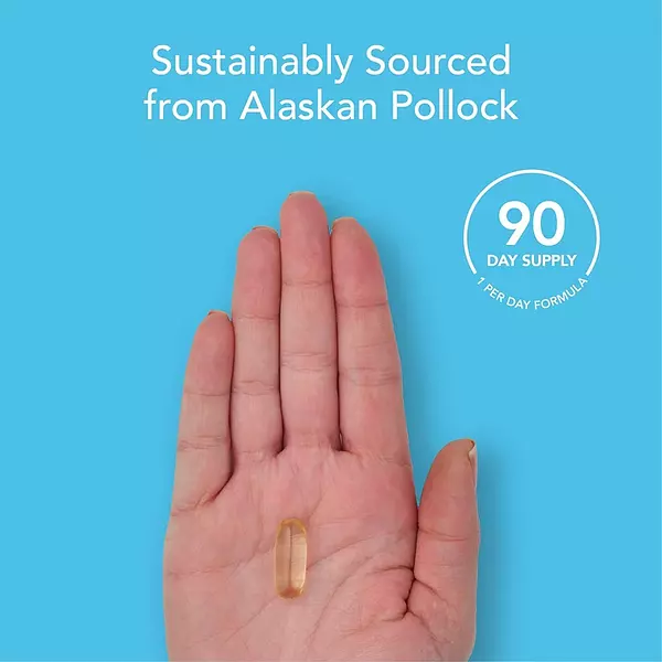 Salud y Equipamiento Médico - Omega-3 Aceite De Pescado Salvaje De Alaska 1250 Mg 90 Cap 5