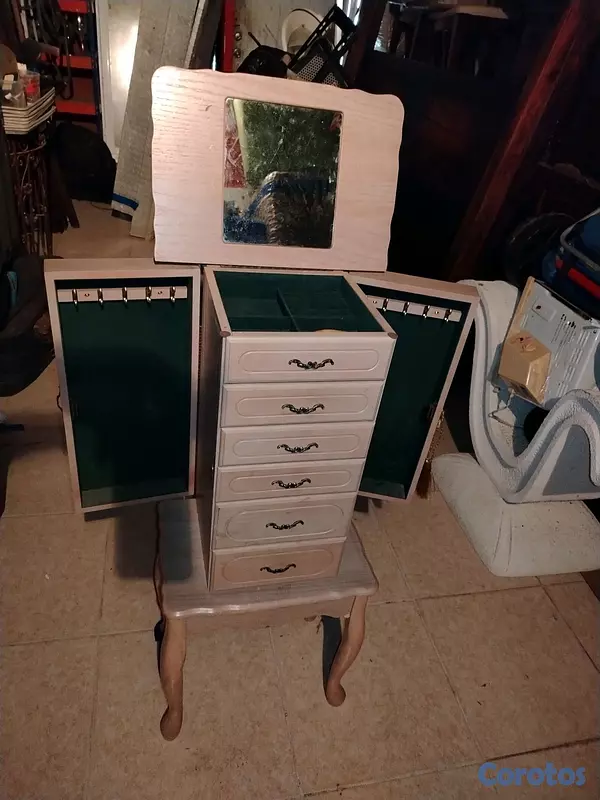 muebles y colchones - joyero de pie o armario joyero de estilo "shabby chic" o vintage 2