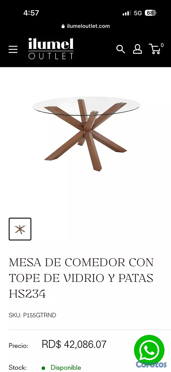 muebles y colchones - mesa comedor de ilumel 4