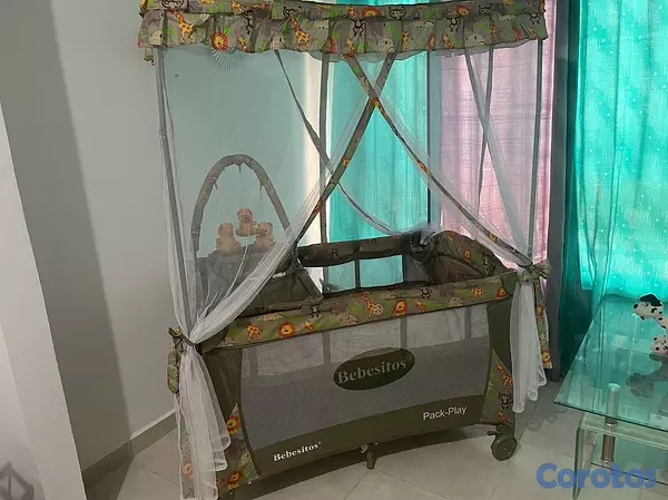 muebles - Corral cuna de 2 pisos O niveles. 2