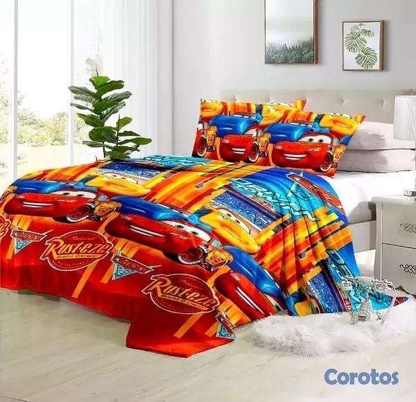 muebles y colchones - juego de frisas suave 3 piezas para cama de 60 2