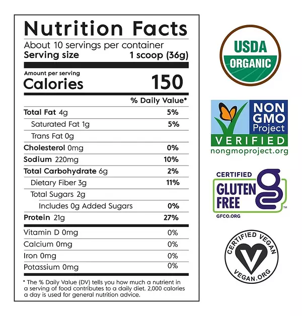 Salud y Equipamiento Médico - Proteina Vegana 365g Mantequil 2