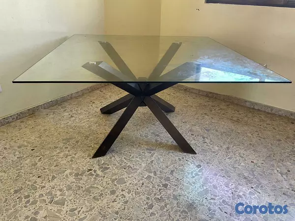 muebles y colchones - COMEDOR TOPE CRISTAL 1
