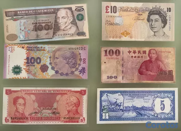 hobby y coleccion - Cuadro Billetes Diversos Paises 2