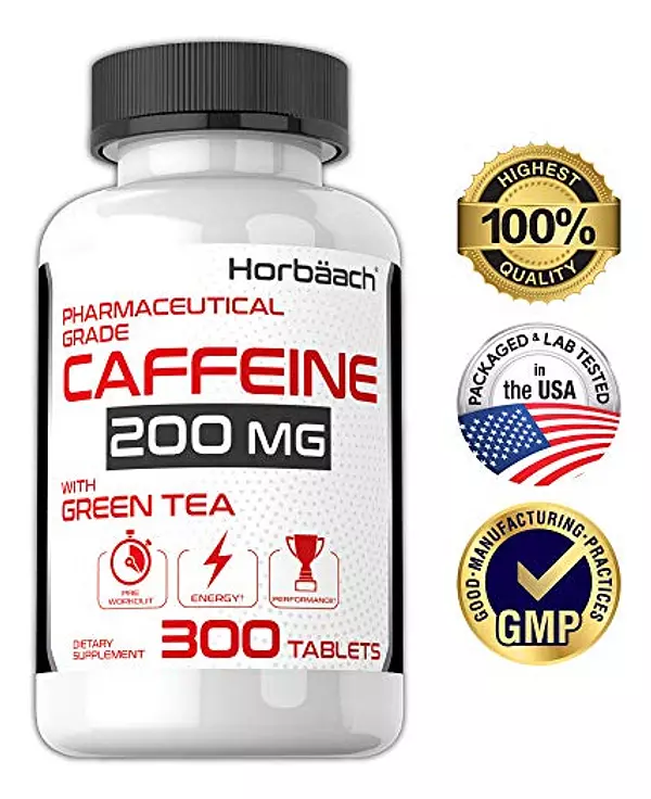 Salud y Equipamiento Médico - Cafeina 220mg Con Te Verde 300cap Horbaach 5