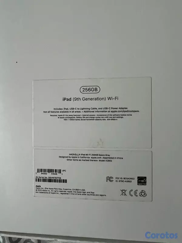celulares y tabletas - IPAD 9TH GENERACION (256gb) 6
