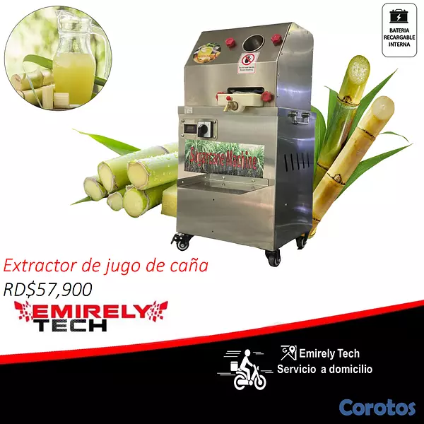 equipos profesionales - Maquina extractor trapiche de jugo de caña  2