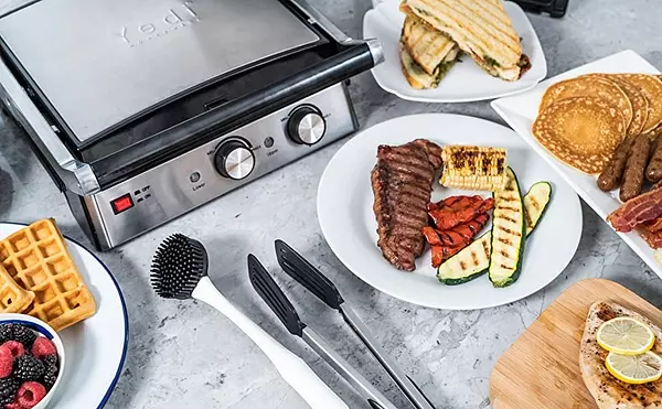 electrodomesticos - Tostadora Parrillera GRANDE waflera panini sandwiches hamburquesa grilled  2