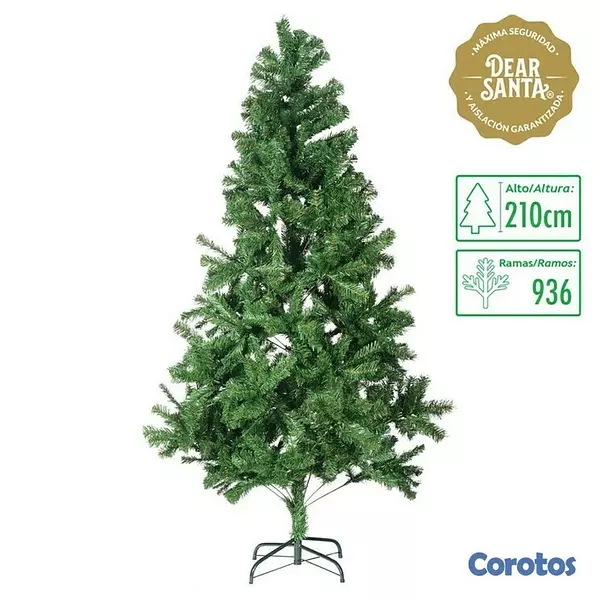 decoración y accesorios - Arbol de navidad tupido 210 cm 7 pies 2